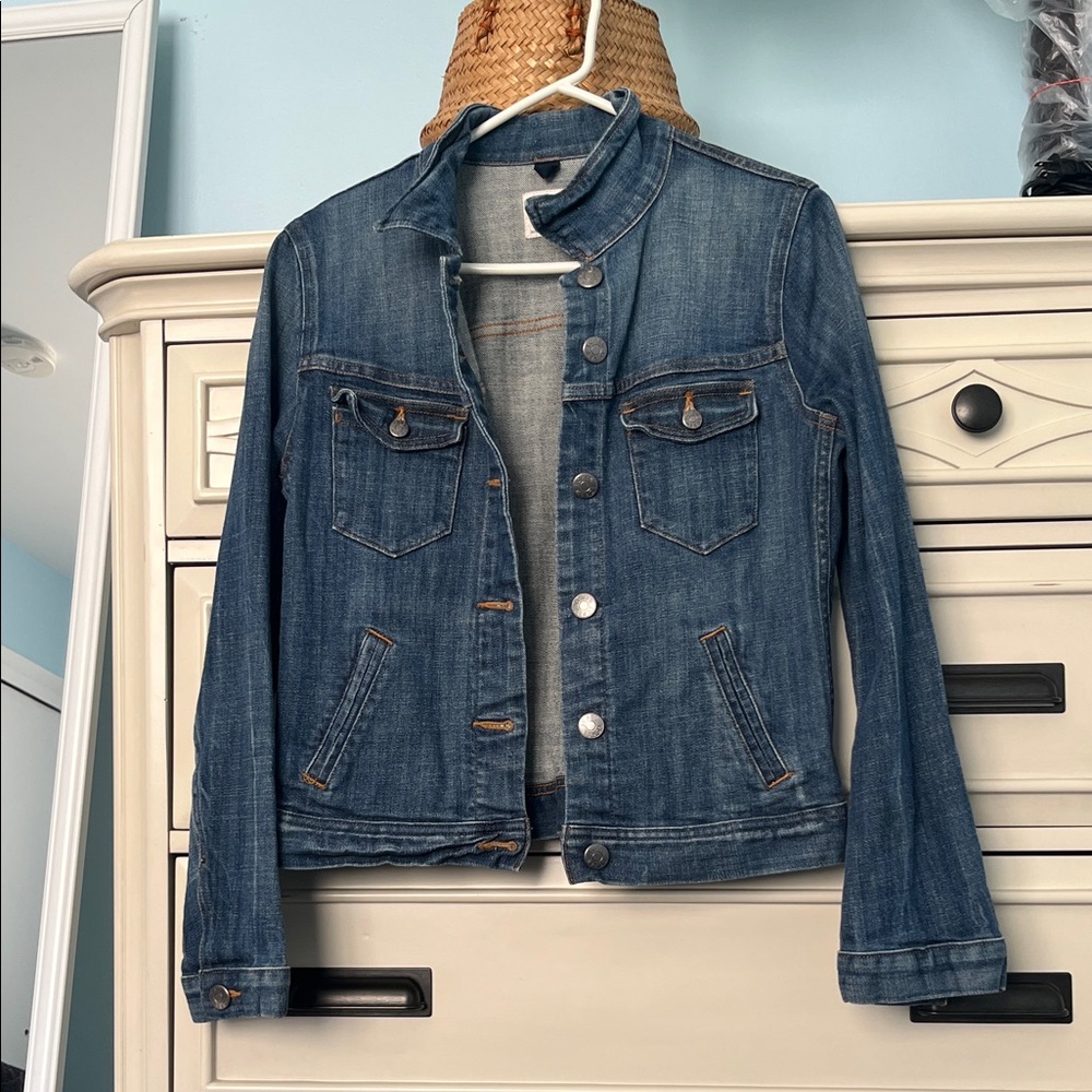 J Crew Denim Blue Women's Jacket Size Small
